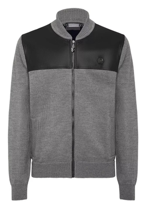 Philipp Plein Skull bomber jacket - Grey