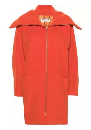 A.N.G.E.L.O. Vintage Cult 1980s batwing-sleeve wool coat - Orange