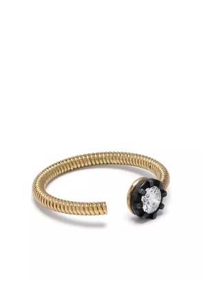 LEANDRA 18kt yellow gold Cabo & Midnight M diamond ring