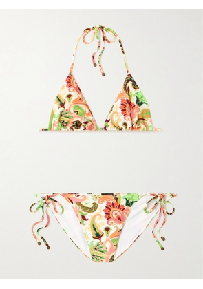 Etro - Printed Triangle Bikini - Multi - x small,small,medium,large,x large