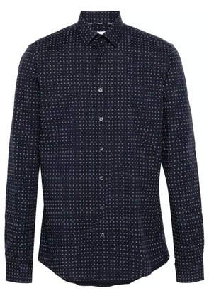 Calvin Klein geometric-print cotton shirt - Blue
