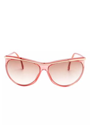 Versace Pre-Owned 1980s round-frame sunglasses - Red