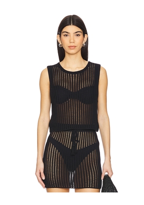 LSPACE Sander Top in Black. Size L. Also in M, S, XL, XS.