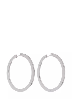 Cadar 18kt white gold hoop earrings - Silver