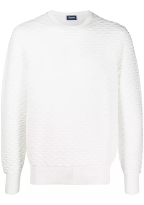 Drumohr diamond-pattern cotton jumper - Neutrals