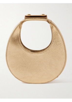 STAUD - Goodnight Moon Metallic Crinkled-leather Tote - Gold - One size