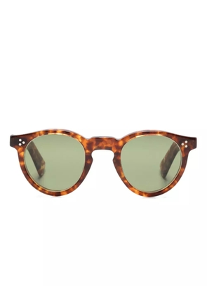 Lesca Urbi round-frame sunglasses - Brown