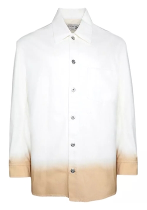 Lanvin gradient-effect drop-shoulder shirt - White