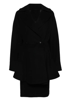 Alaïa Pre-Owned peplum-coat wool suit - Black