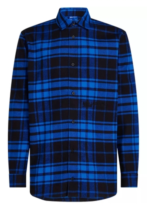 Karl Lagerfeld Jeans checked cotton shirt - Blue