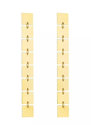 Cadar 18kt yellow gold Foundation drop earrings