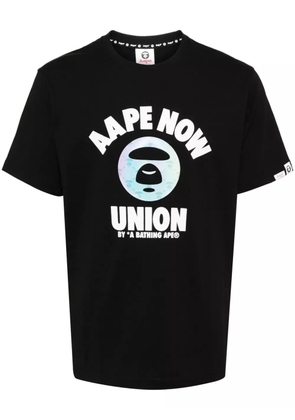 AAPE BY *A BATHING APE® graphic-print cotton T-shirt - Black