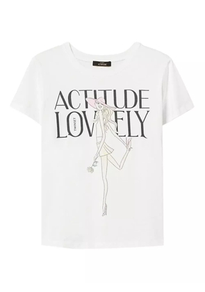 TWINSET graphic-print T-shirt - White
