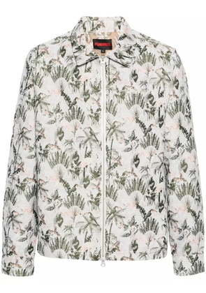 Pleasures Parrot Work zip-up shirt jacket - Grey