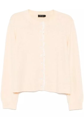 tout a coup crew-neck cardigan - Neutrals