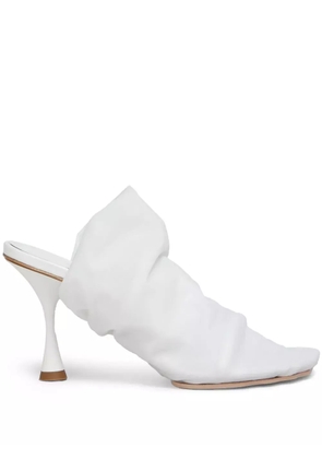 Marni leather mules - White