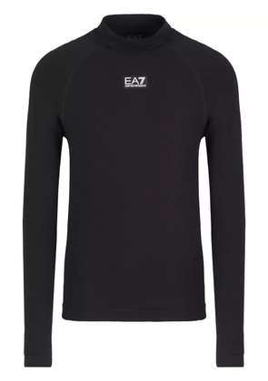 Ea7 Emporio Armani logo-patch sweatshirt - Black