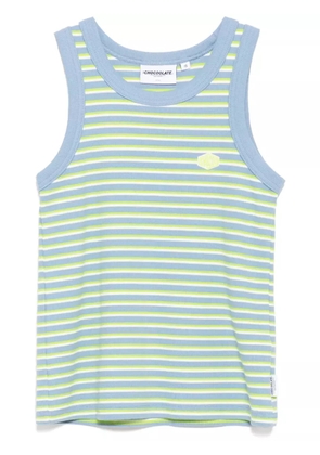 CHOCOOLATE striped tank top - Blue