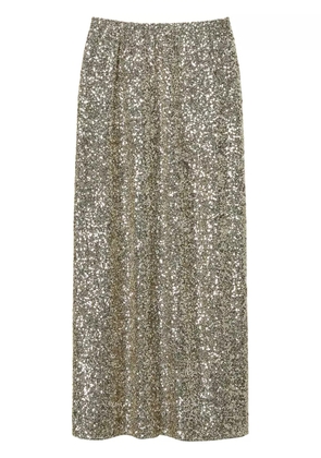 TWINSET sequin-embellished maxi skirt - Gold