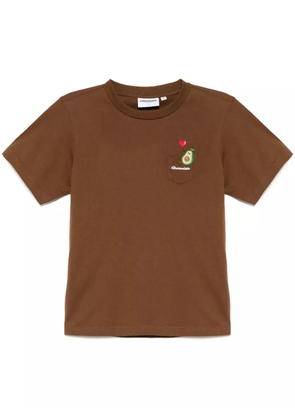 CHOCOOLATE Avocado-motif T-shirt - Brown