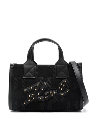 Karl Lagerfeld monogram tote bag - Black
