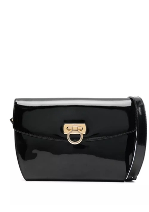 Ferragamo Pre-Owned 1990s Gancini shoulder bag - Black