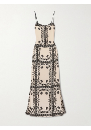 Johanna Ortiz - Reinvention Printed Silk-crepe Maxi Dress - Off-white - US0,US2,US4,US6,US8,US10