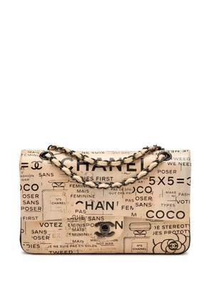 CHANEL Pre-Owned 2016 Newspaper Double Flap shoulder bag - Neutrals