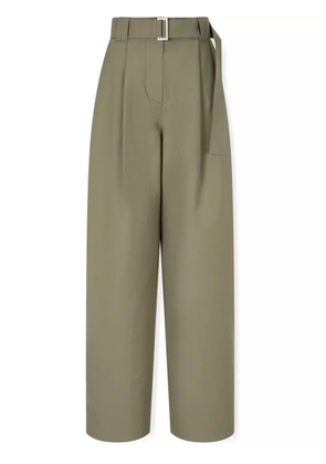 STUDIO TOMBOY belted tuck trousers - Green