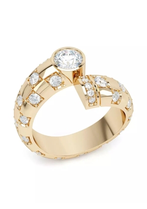 LOEV 18kt recycled yellow gold Toi Et Moi diamond ring