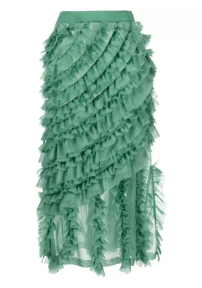 Ulla Johnson Sarafina ruffled midi skirt - Green