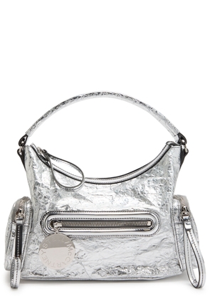 Stella Mccartney Dartmoor Crinkled Patent Faux Leather Shoulder bag - Silver - One Size