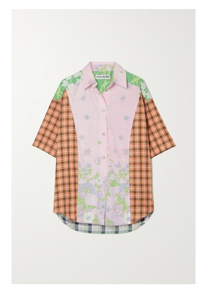 RAVE REVIEW - + Net Sustain Grimes Patchwork Printed Cotton Top - Pink - FR 34,FR 36,FR 38,FR 40,FR 42