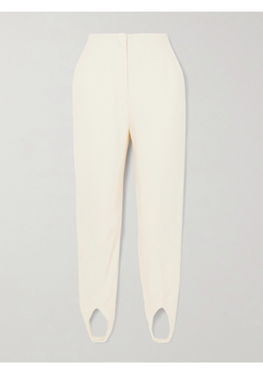NANUSHKA - Darby Jersey-crepe Tapered Stirrup Pants - Cream - xx small,x small,small,medium,large,x large