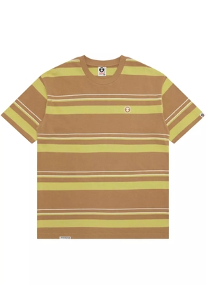 AAPE BY *A BATHING APE® striped T-shirt - Neutrals