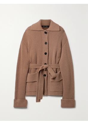 Proenza Schouler - Lofty Belted Ribbed-knit Cardigan - Brown - x small,small,medium,large