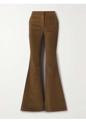 Adam Lippes - Cotton-blend Corduroy Wide-leg Pants - Brown - US0,US2,US4,US6,US8,US10,US12,US14