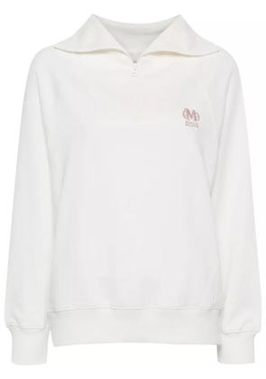 Musium Div. half zip sweatshirt - White
