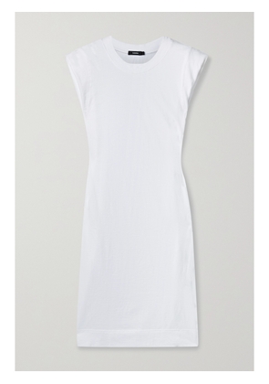 BASSIKE - Organic Cotton-jersey Mini Dress - White - 01,2,3,4