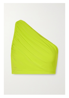 Norma Kamali - Diana One-shoulder Ruched Bikini Top - Yellow - x small,small,medium,large,x large
