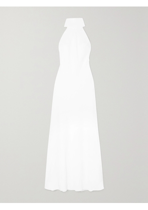 Galvan - Sienna Crepe Halterneck Gown - White - FR 34,FR 36,FR 38,FR 40,FR 42,FR 44