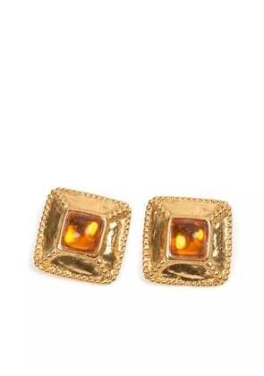 Saint Laurent Pre-Owned 1990s clip-on earrings - Gold