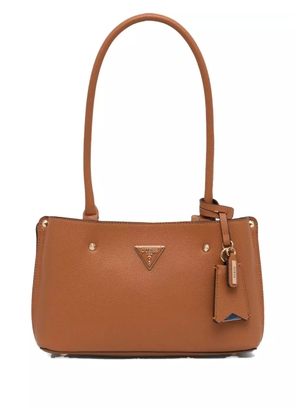 GUESS USA logo-patch shoulder bag - Orange