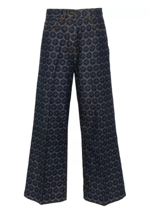 ETRO logo-patch cotton jeans - Blue
