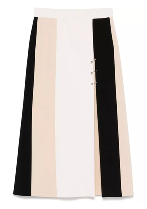 MRZ panelled midi skirt - Neutrals