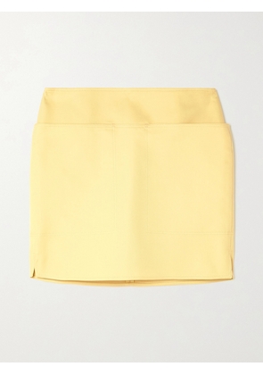 Max Mara - Bevanda Cotton-gabardine Mini Skirt - Yellow - UK 2,UK 4,UK 6,UK 8,UK 10,UK 12,UK 14,UK 16,UK 18