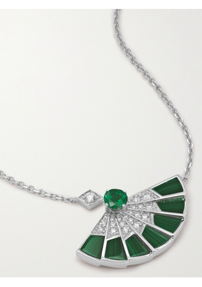 Garrard - Fanfare Symphony 18-karat White Gold Multi-stone Necklace - One size