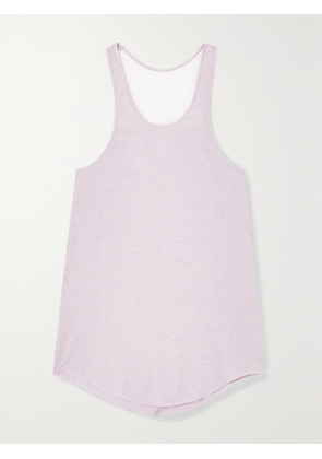 I.D. SARRIERI - Coffee Mornings Lace-trimmed Modal-blend Pajama Top - Purple - x small,small,medium,large,x large