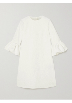 Erdem - Elijah Floral-jacquard Mini Dress - Ivory - UK 6,UK 8,UK 10,UK 12,UK 14,UK 16,UK 18,UK 20,UK 22