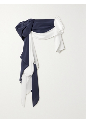 LOEWE - Draped Silk Waist Belt - Blue - 36,38,40